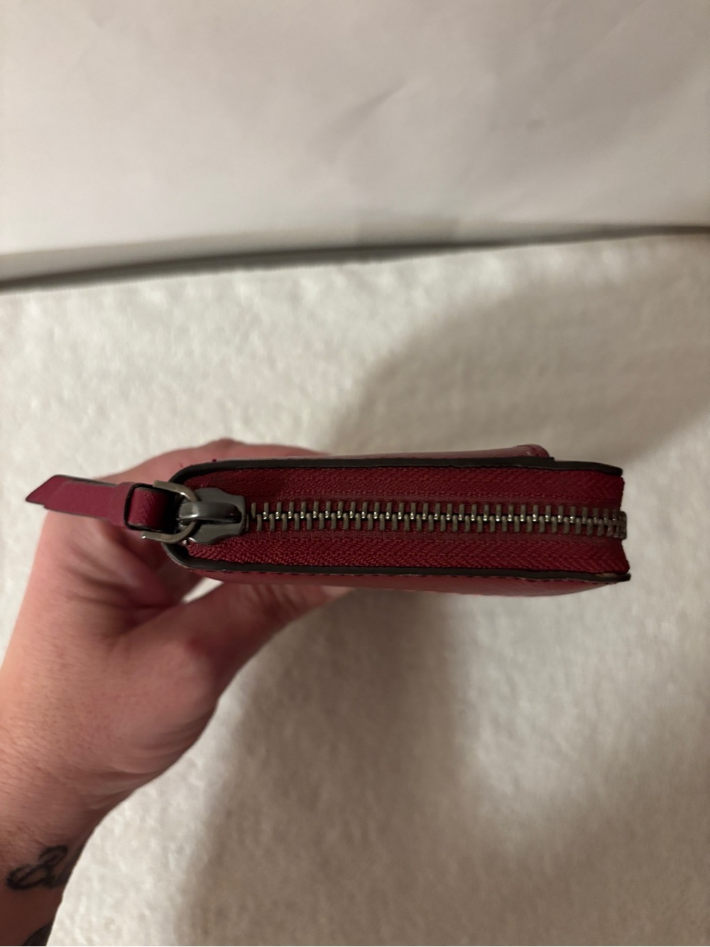 kate spade Red and Pink Heart-Stripe Zip Wallet - Picture 5 of 15